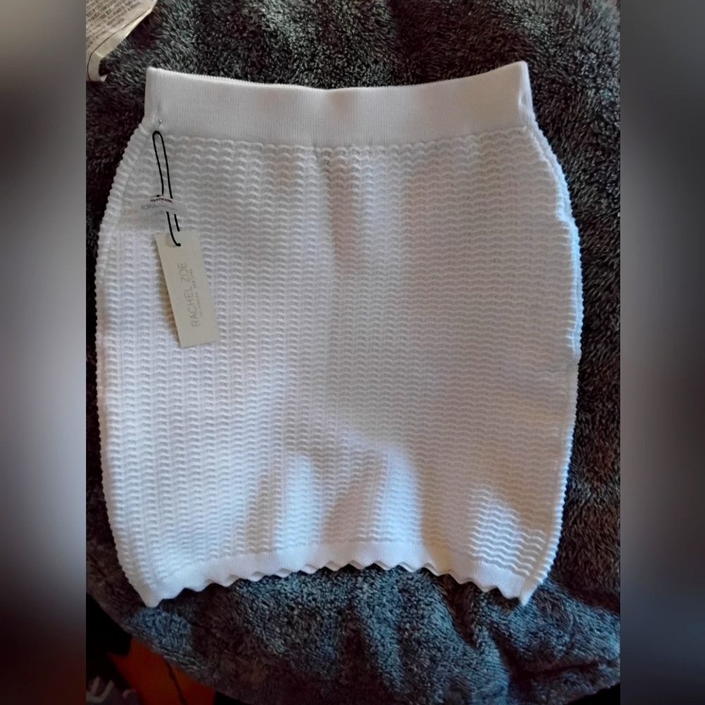 RACHEL ZOE - White Bubble Mini Skirt NWT